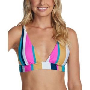 NWT - Raisins Large Stripe Bikini Top